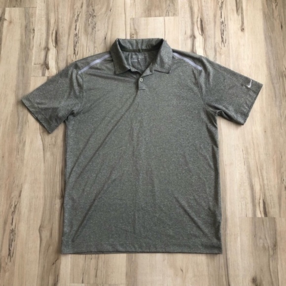 Nike Men's Charcoal Polo Shirt - Picture 1 of 6